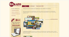 Desktop Screenshot of dakapo-pressebuero.de