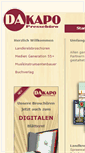 Mobile Screenshot of dakapo-pressebuero.de
