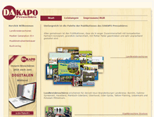 Tablet Screenshot of dakapo-pressebuero.de